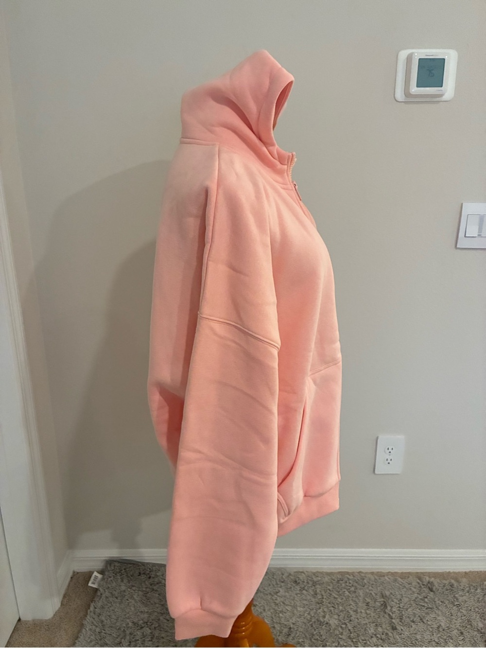 Comfrt Pastel Edit Pink Full Zip Hoodie Size Medium Oversized - Picture 5 of 7